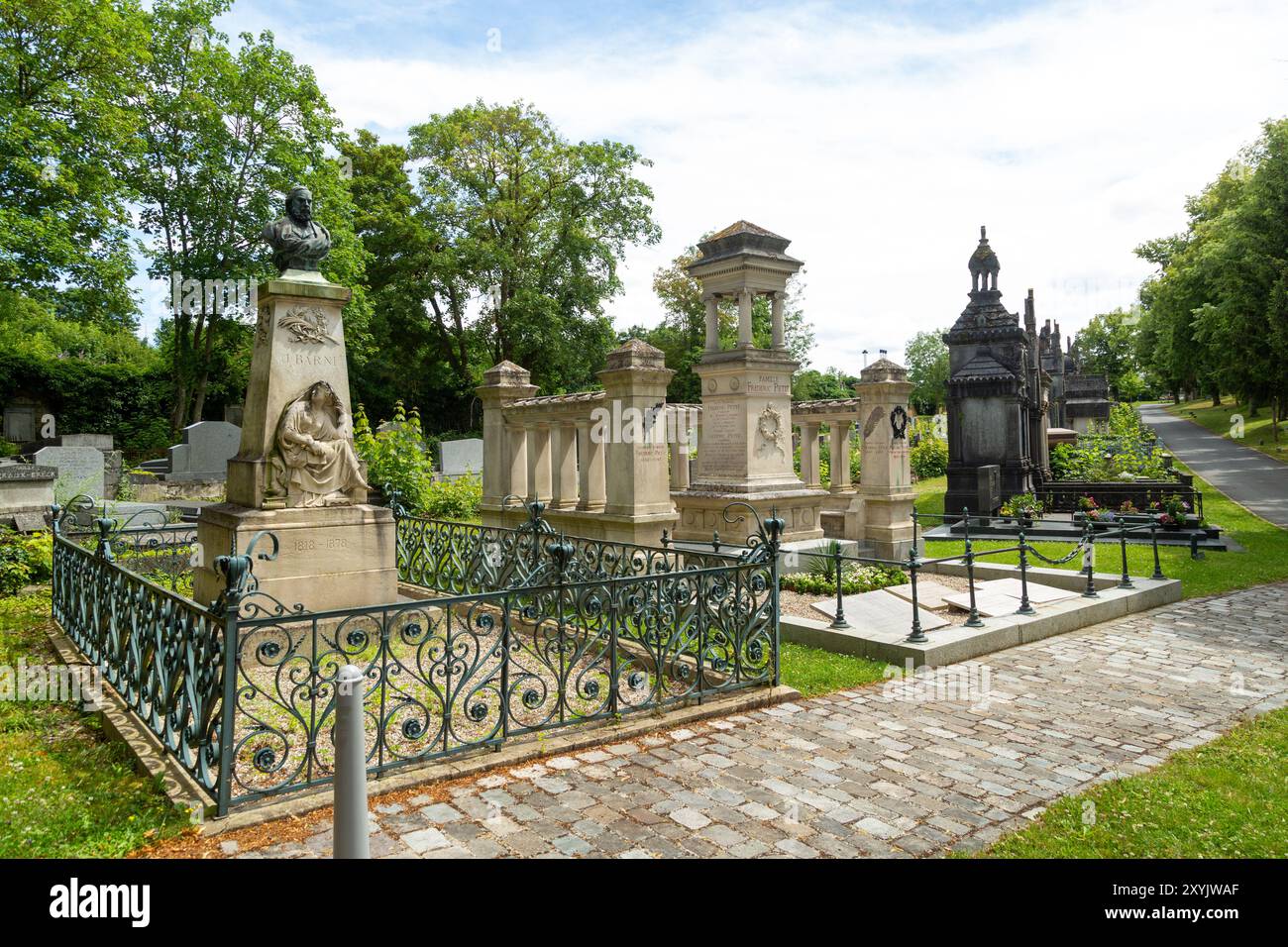 Cimitero la Madeleine, Amiens, Francia Foto Stock