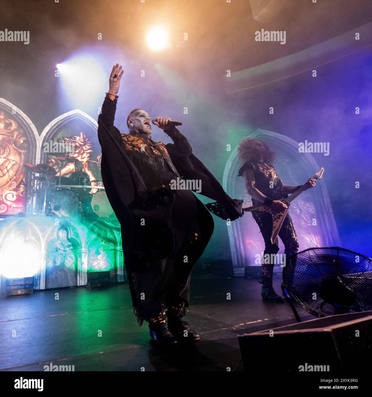 29 agosto 2024, Los Angerles, California, Stati Uniti: ATTILA DORN of Powerwolf all'Hollywood Palladium di Hollywood, California (immagine di credito: © Charlie Steffens/ZUMA Press Wire) SOLO USO EDITORIALE! Non per USO commerciale! Foto Stock