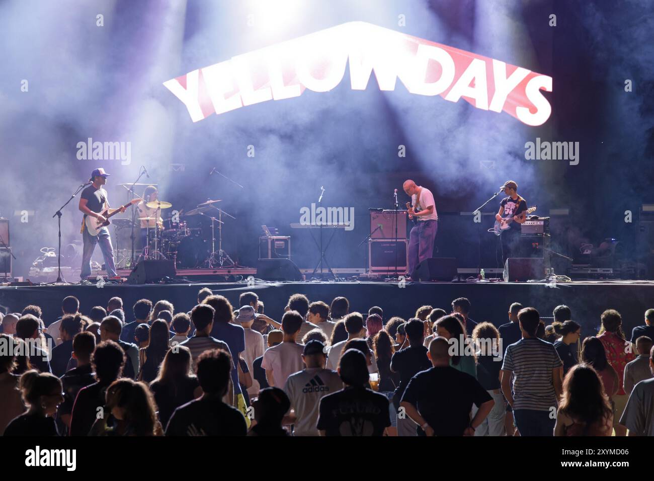 Torino, Italia. 29 agosto 2024. George van den Broek, alias Yellow Days, suona al festival di oggi. Credito: M.. Bariona/Alamy Live News Foto Stock