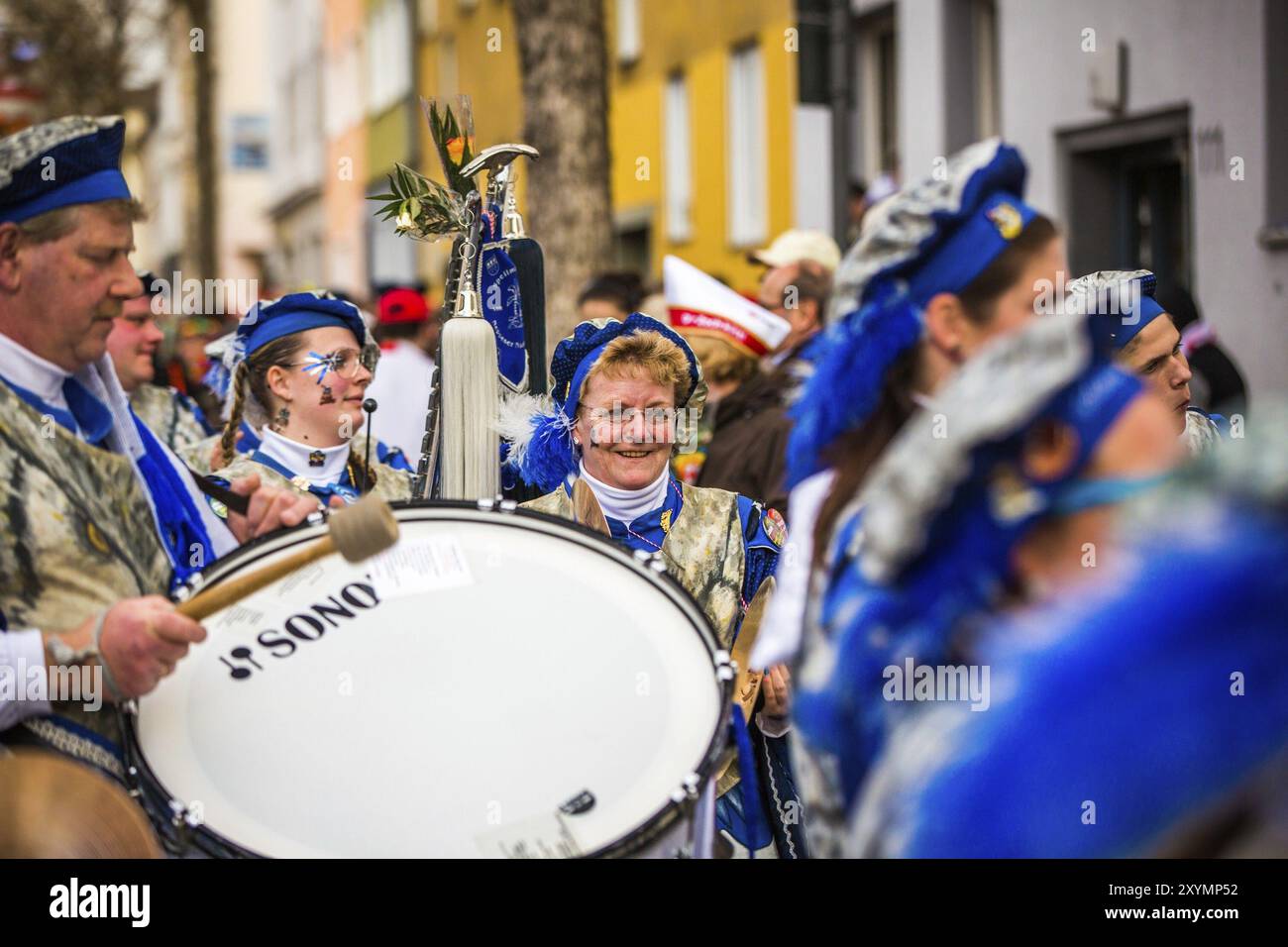 COLONIA, GERMANIA, 04 marzo: Partecipanti alla sfilata di Carnevale del 4 marzo 2014 a Colonia, Germania, Europa Foto Stock