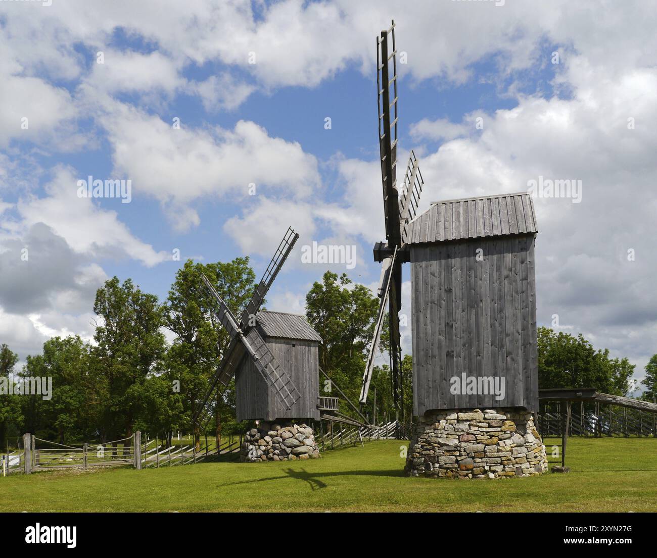 Angla Muehlenberg, Saarema, Estonia, Europa Foto Stock