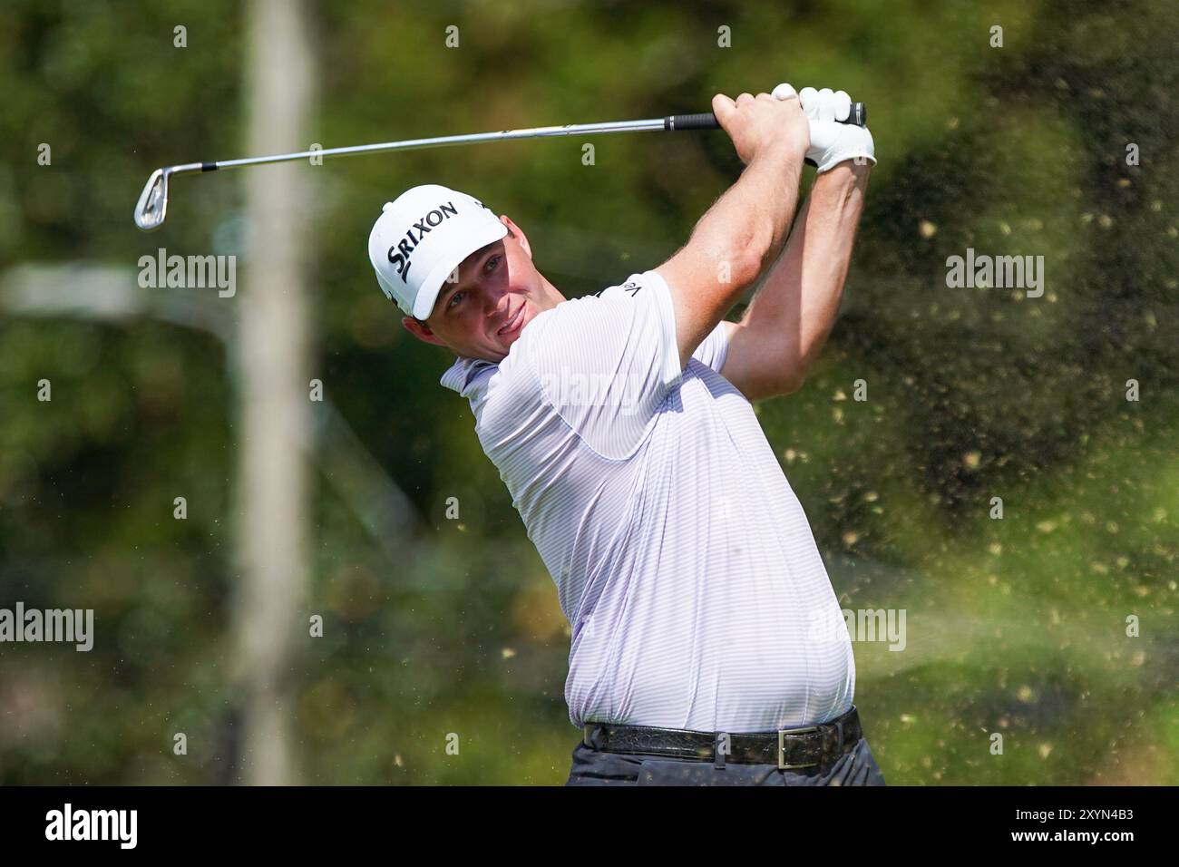 Atlanta, Georgia, Stati Uniti. 29 agosto 2024. Sepp Straka (AUT) esce dalla 2a buca durante il primo round al campionato del TOUR 2024 all'East Lake Golf Club. (Credit Image: © Debby Wong/ZUMA Press Wire) SOLO PER USO EDITORIALE! Non per USO commerciale! Foto Stock