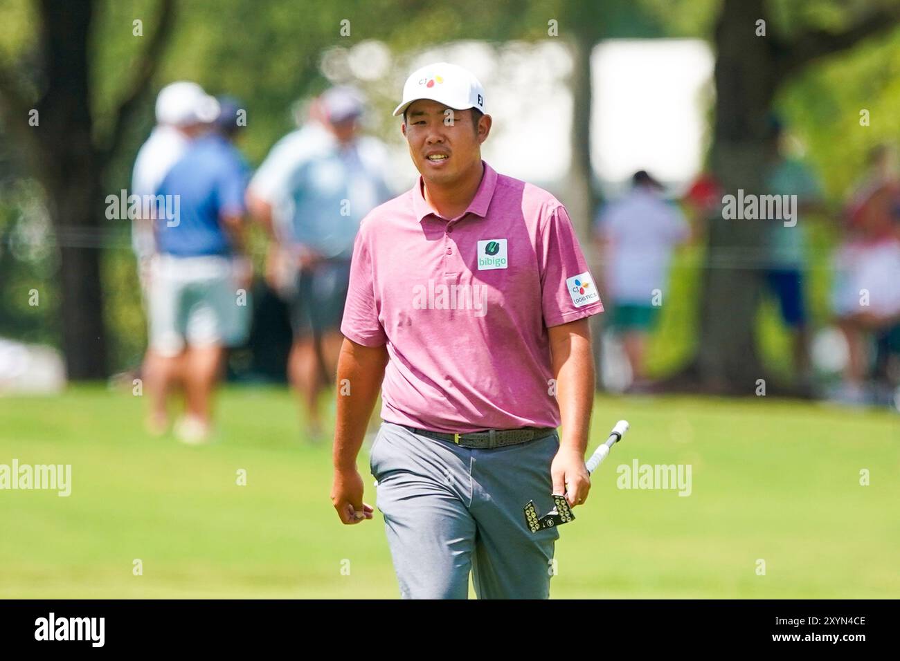 Atlanta, Georgia, Stati Uniti. 29 agosto 2024. Byeong Hun An (KOR) si avvicina al primo green durante il primo round del campionato 2024 presso l'East Lake Golf Club. (Credit Image: © Debby Wong/ZUMA Press Wire) SOLO PER USO EDITORIALE! Non per USO commerciale! Foto Stock