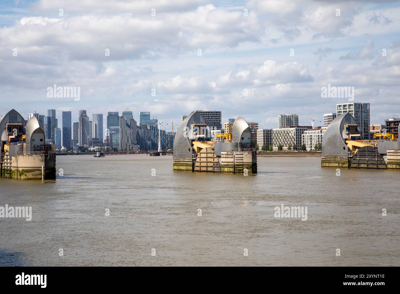 Thames Barrier, Londra Foto Stock