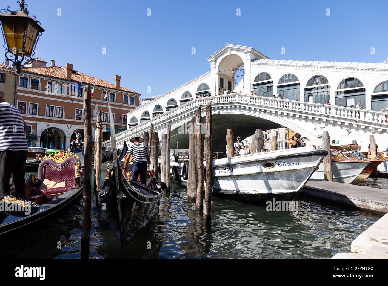 Ponte di Rialto Venezia Italia Foto Stock