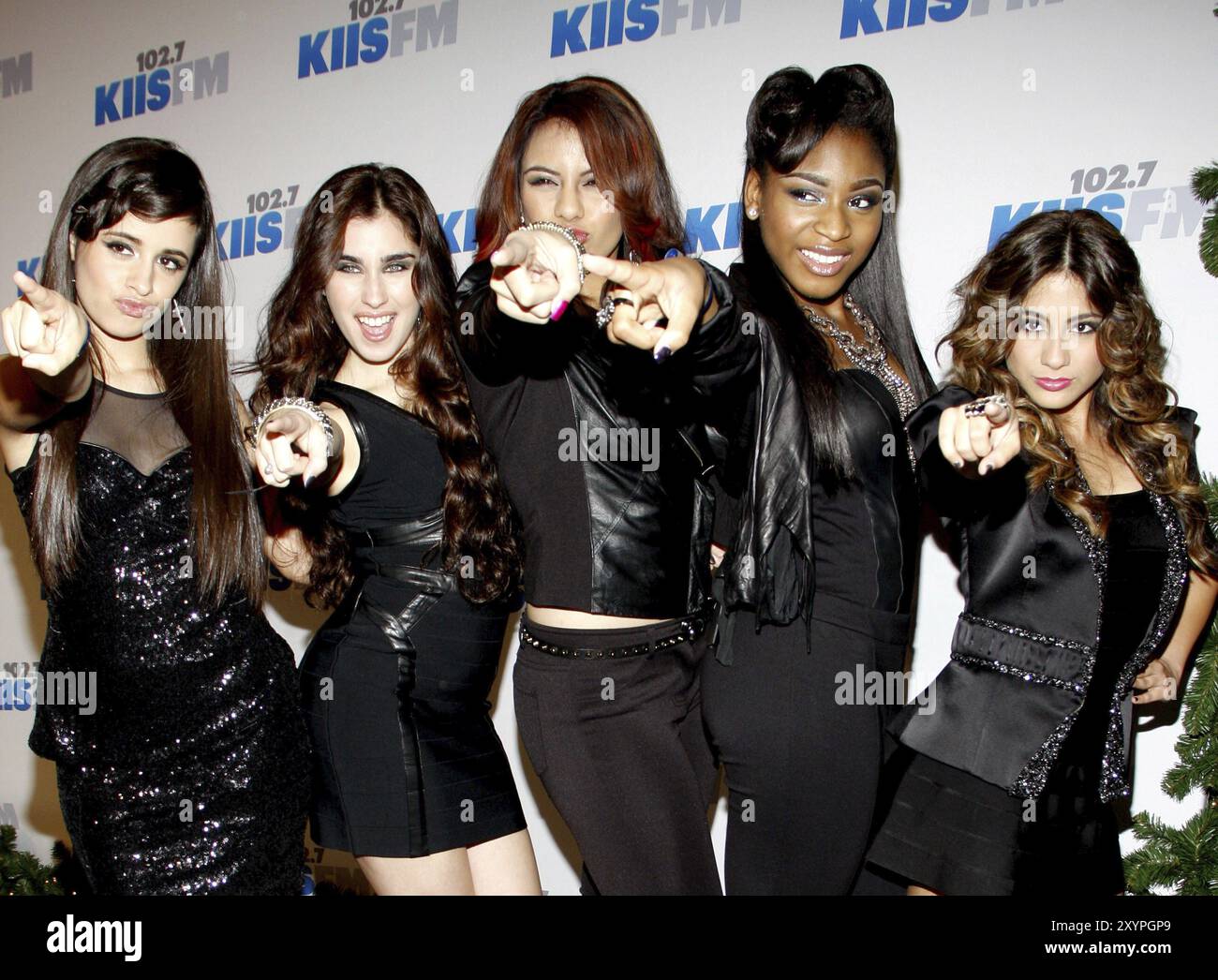 Quinta armonia al KIIS FM's Jingle Ball 2012 tenuto al Nokia Theatre LA Live a Los Angeles il 1 dicembre 2012. Credito: Lumeimages.com Foto Stock