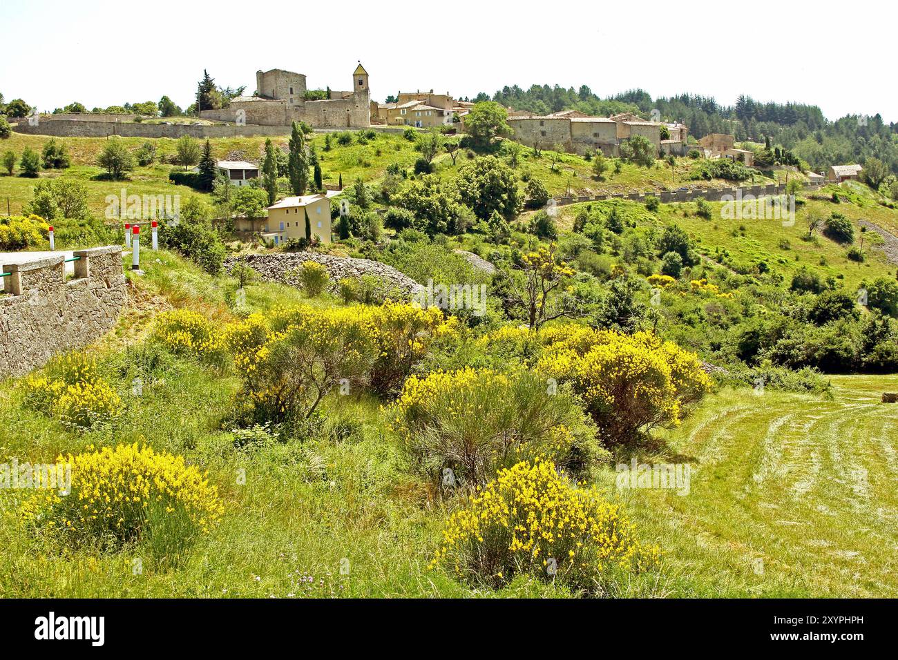 Il villaggio di Aurel a Vaucluse, in Francia, il villaggio di Aurel a Vaucluse, in Francia, in Europa Foto Stock