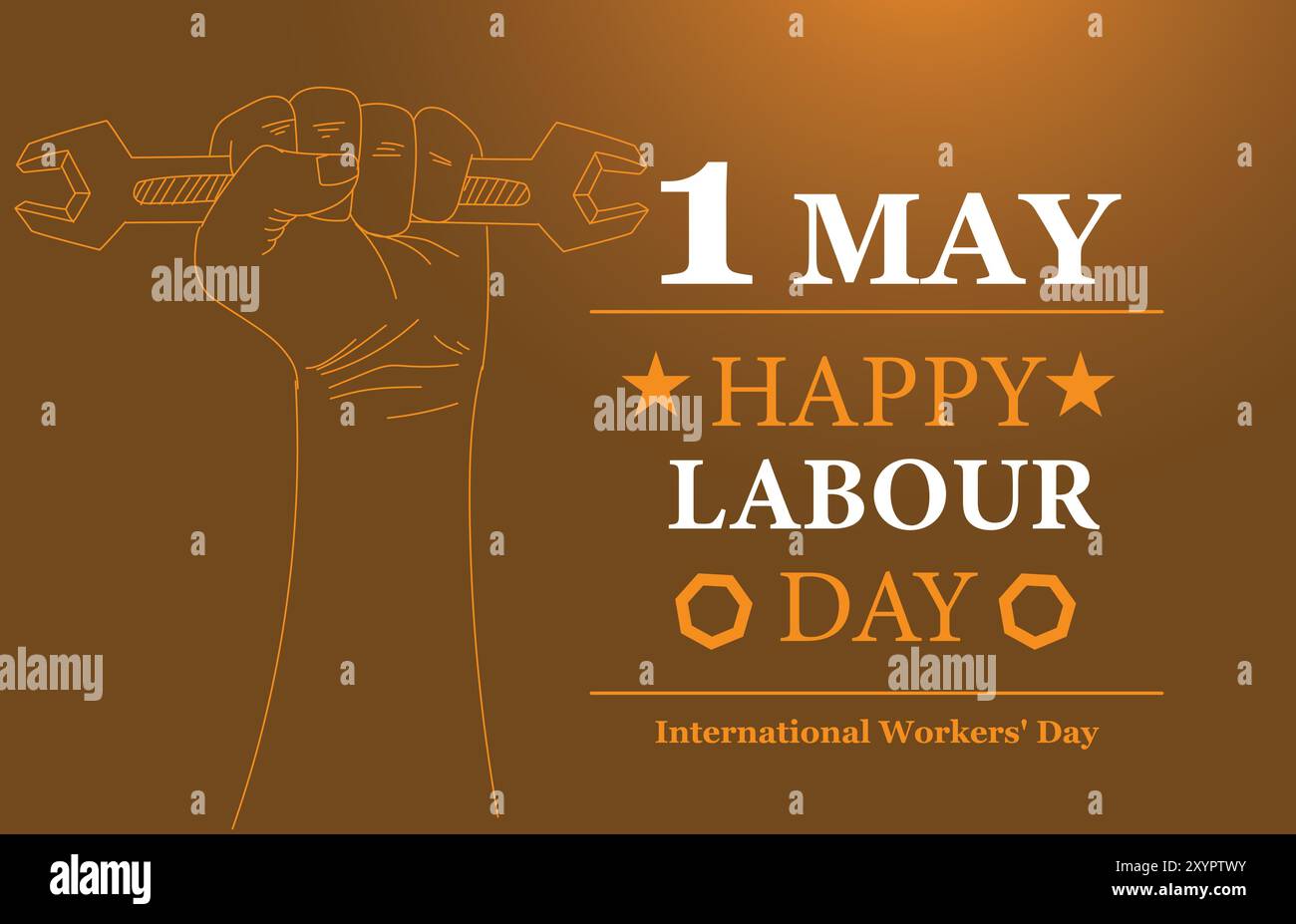 Buona giornata del lavoro giornata internazionale dei lavoratori. Giornata del lavoro. 1° maggio illustrazione per poster, banner, attività, sfondo. Disegno dell'illustrazione vettoriale vettore Illustrazione Vettoriale