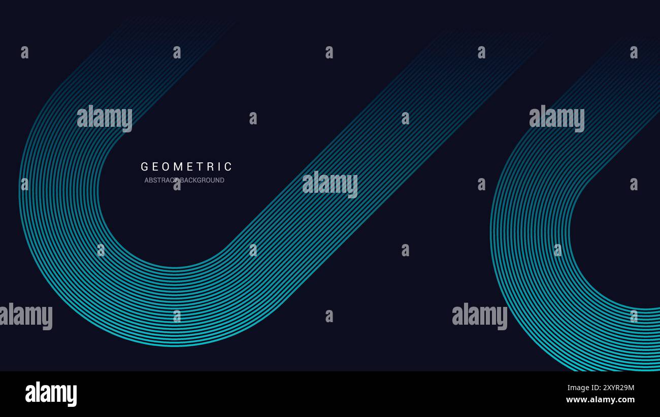 Sfondo astratto, sfondo futuristico, background tecnologico, design geometrico a righe, futuristico sfondo a linee luminose Illustrazione Vettoriale