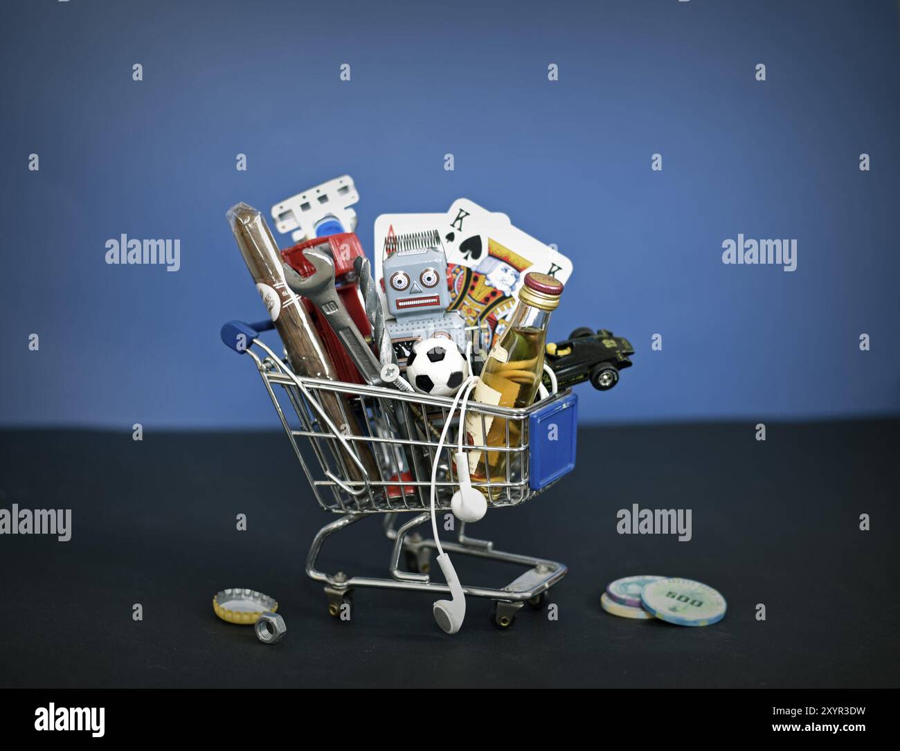 Acquisto di uomini cliche Foto Stock