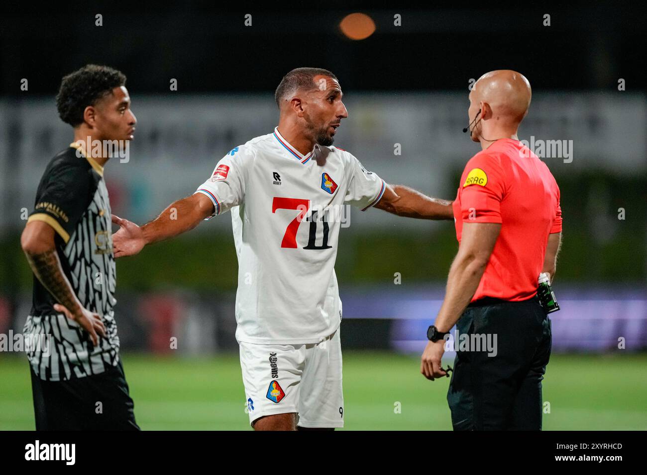 VELSEN - ZUID, PAESI BASSI - AGOSTO 30: Durante l'incontro olandese Keuken Kampioen Divisie tra SC Telstar e Jong AZ al 711 Stadion il 30 agosto 2024 a Velsen - Zuid, Paesi Bassi. (Foto di Jan Mulder/Orange Pictures) Foto Stock