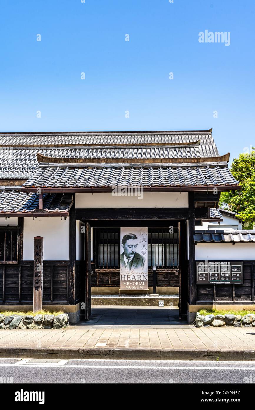 Lafcadio Hearn Memorial Museum, dedicato allo scrittore greco-irlandese noto anche come Koizumi Yakumo, in Chamachi Street, Matsue, prefettura di Shimano, Giappone Foto Stock