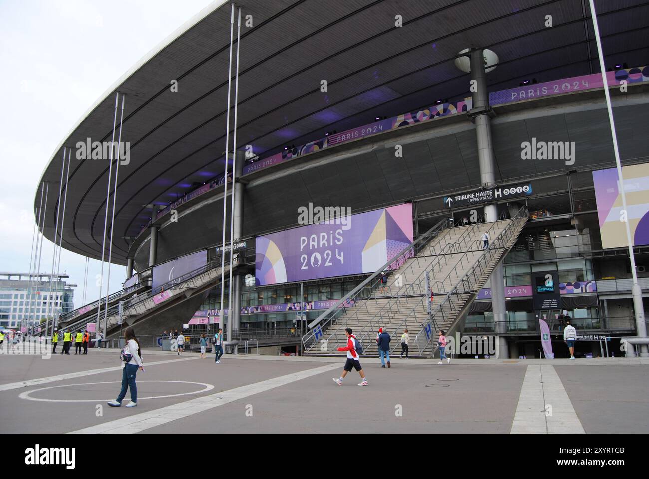 Saint-Denis, Francia - agosto 30 2024: Para Athletics allo Stade de France durante i Giochi Paralimpici di Parigi 2024. Foto Stock
