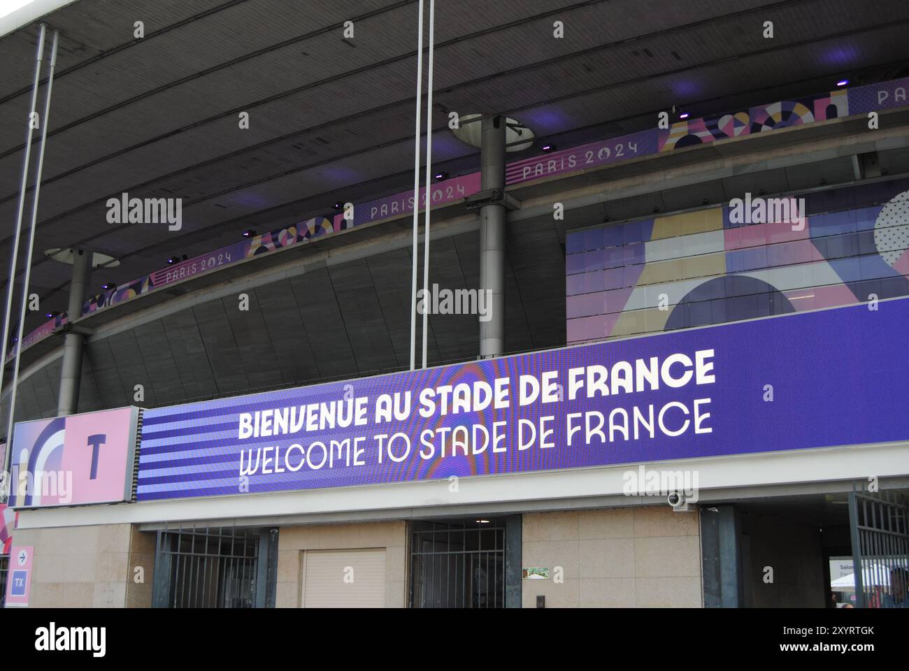 Saint-Denis, Francia - agosto 30 2024: Para Athletics allo Stade de France durante i Giochi Paralimpici di Parigi 2024. Foto Stock