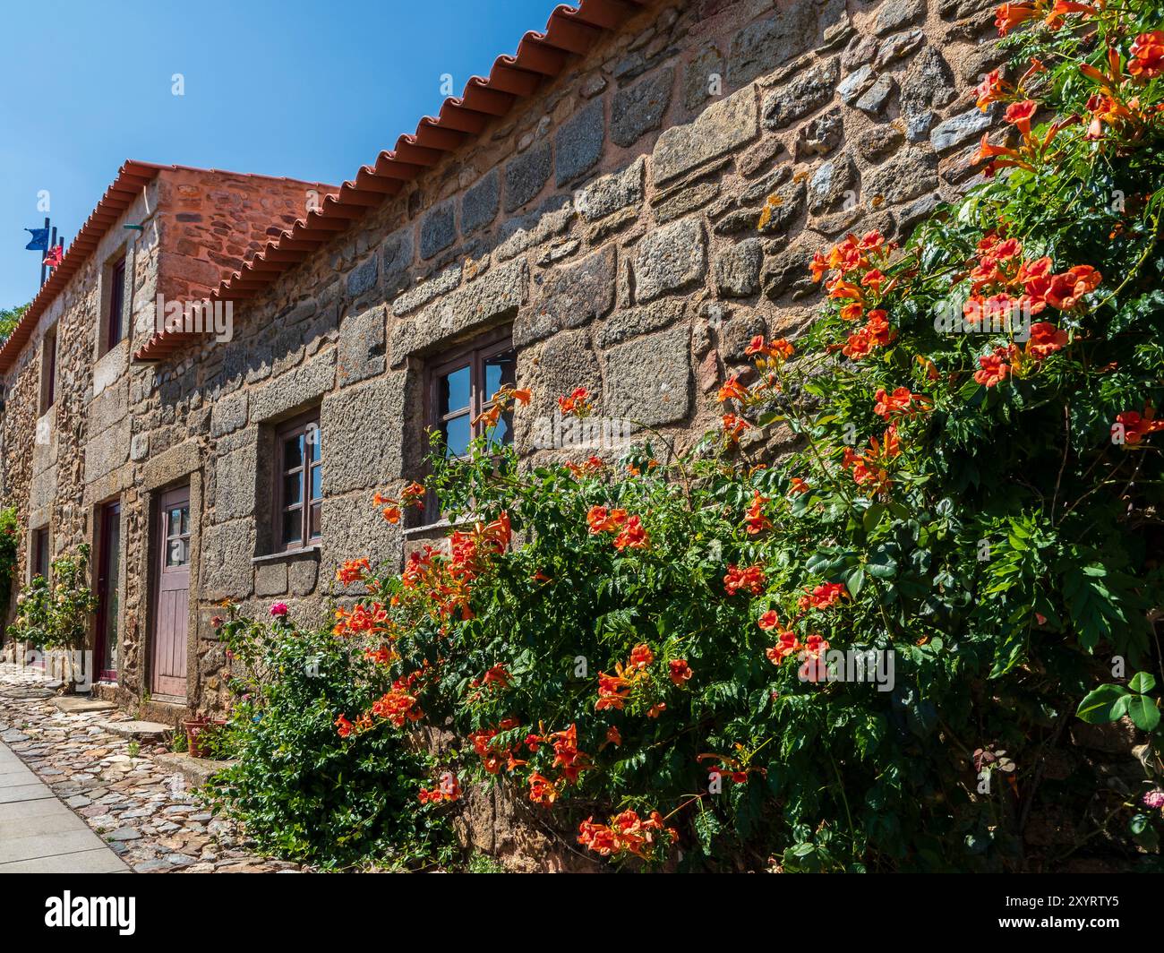 Castelo Rodrigo, Portogallo. Foto Stock