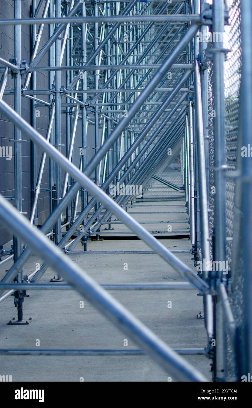 Struttura industriale per ponteggi Foto Stock
