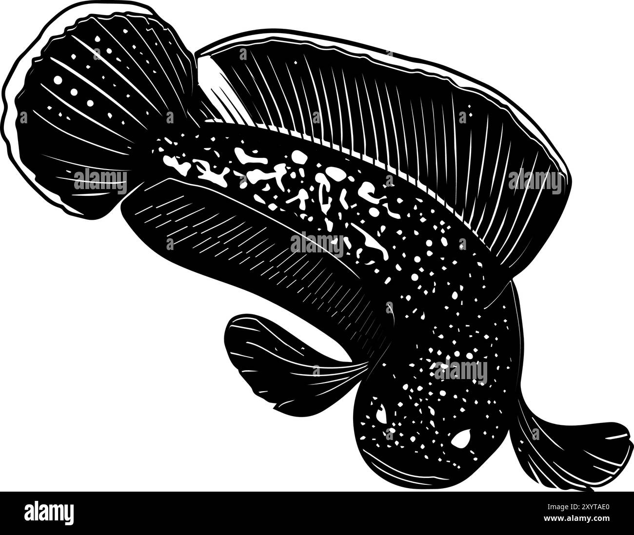 icona chana fish, illustrazione dei vettori Illustrazione Vettoriale