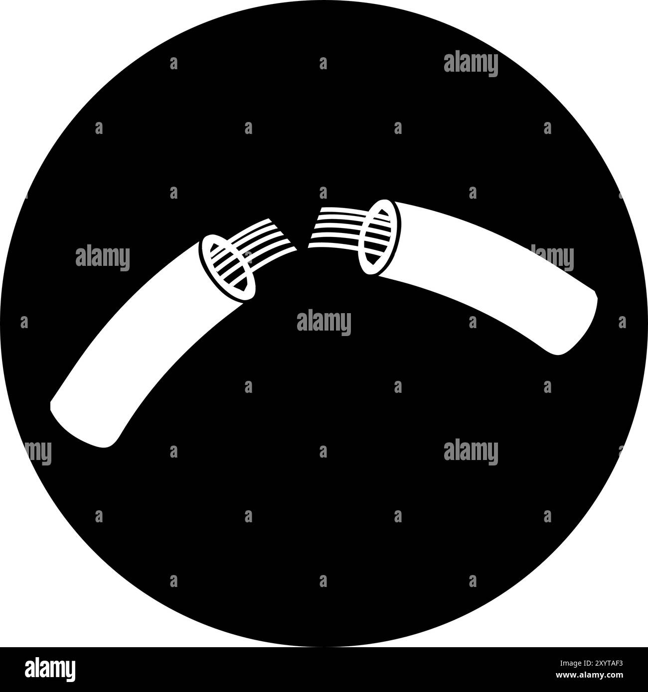 icona del cavo rotto, illustrazione dei vettori Illustrazione Vettoriale