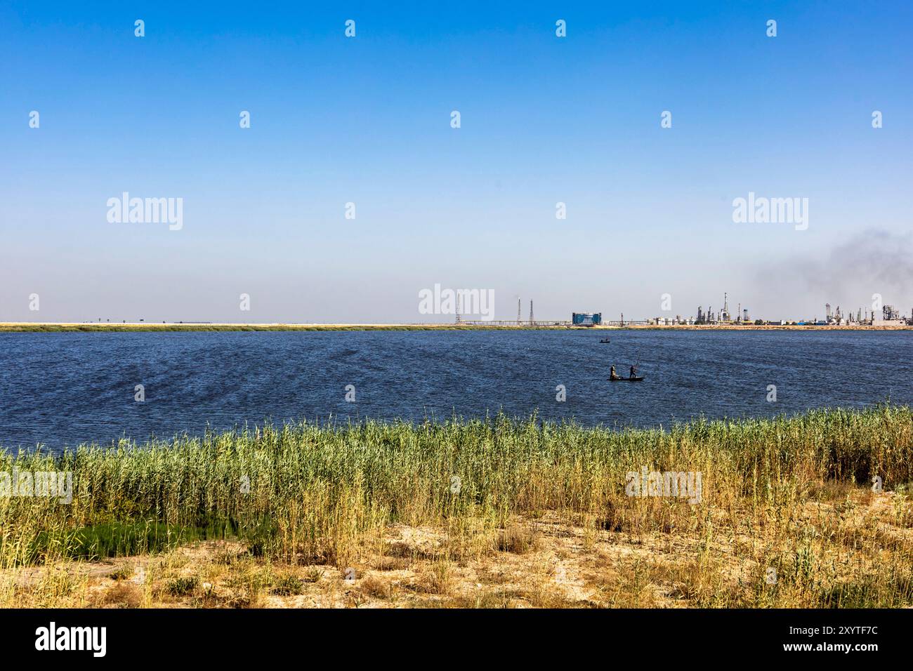 Lago Mariout (Maryut, Mariut), lago salmastro, Alessandria, Egitto, Nord Africa, Africa Foto Stock