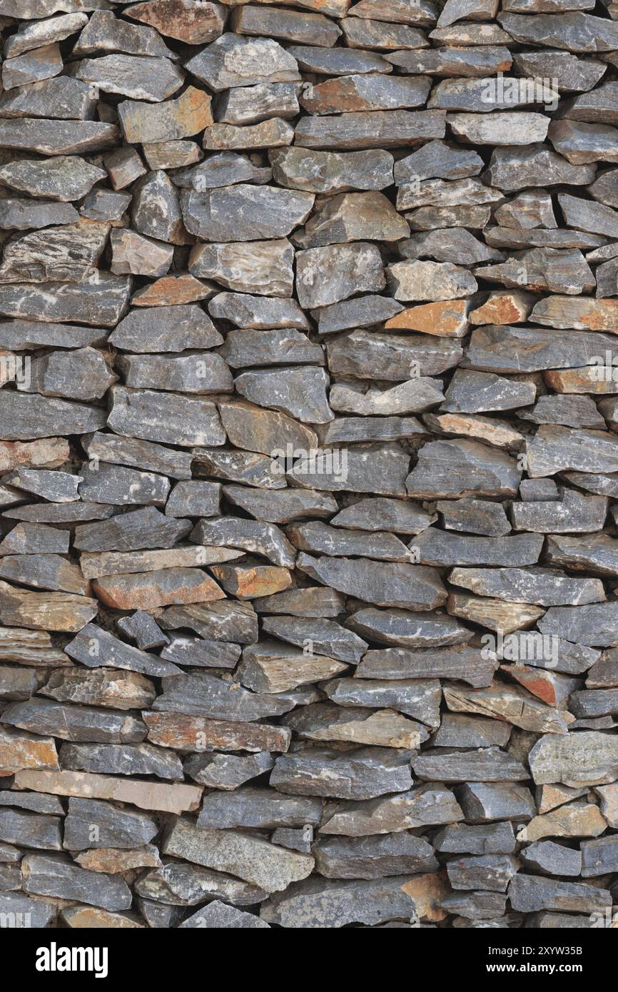 Struttura di stile moderno, superficie in vera pietra con cemento Foto Stock