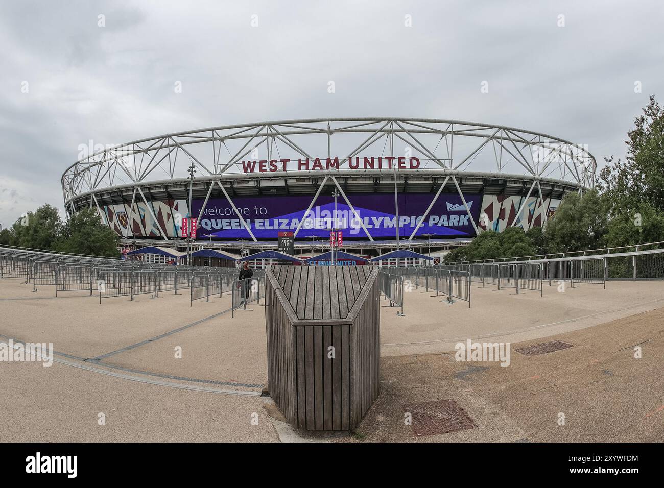 Una vista generale dello Stadio di Londra nel Queen Elizabeth Olympic Park davanti alla partita di Premier League tra West Ham United e Manchester City al London Stadium, Londra, Regno Unito, 31 agosto 2024 (foto di Mark Cosgrove/News Images) Foto Stock