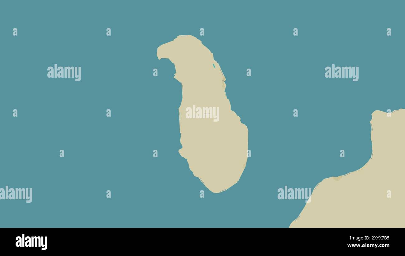 Pulau Tapat nel Mare delle Molukka su una mappa topografica in stile umanitario OSM Foto Stock