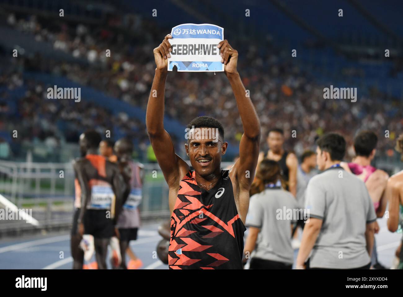 Roma, Italia. 30 agosto 2024. Gala d'oro Pietro Mennea Hagos Gebrhiwet, medaglia di bronzo ai Giochi Olimpici di Rio 2016 vincono 5,000 metri con tempo di 12:51,07 (foto di Pasquale Gargano/Pacific Press) crediti: Pacific Press Media Production Corp./Alamy Live News Foto Stock