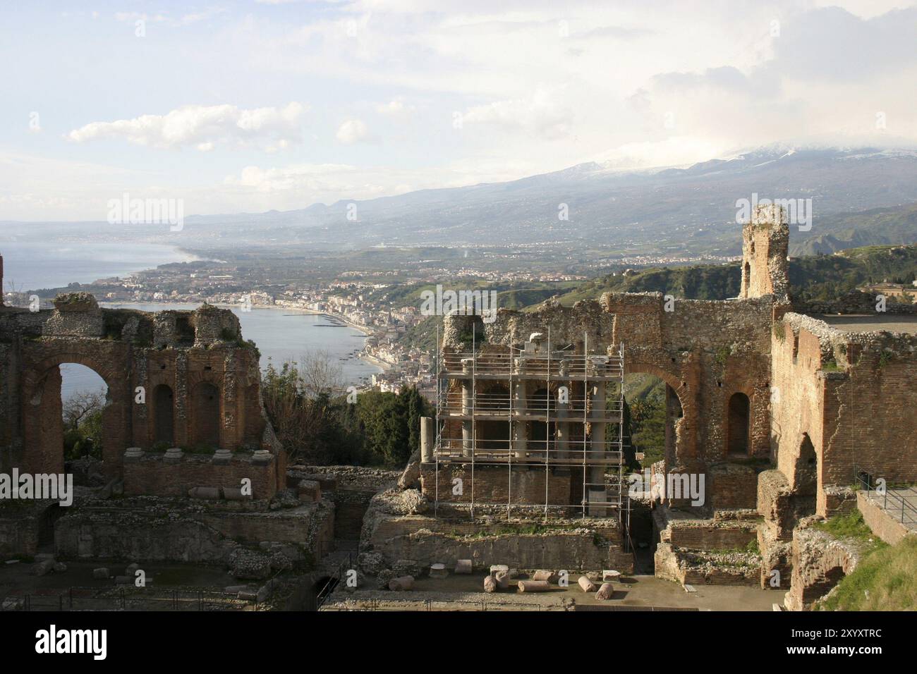 Goethe chiamava già il Teatro Greco Foto Stock