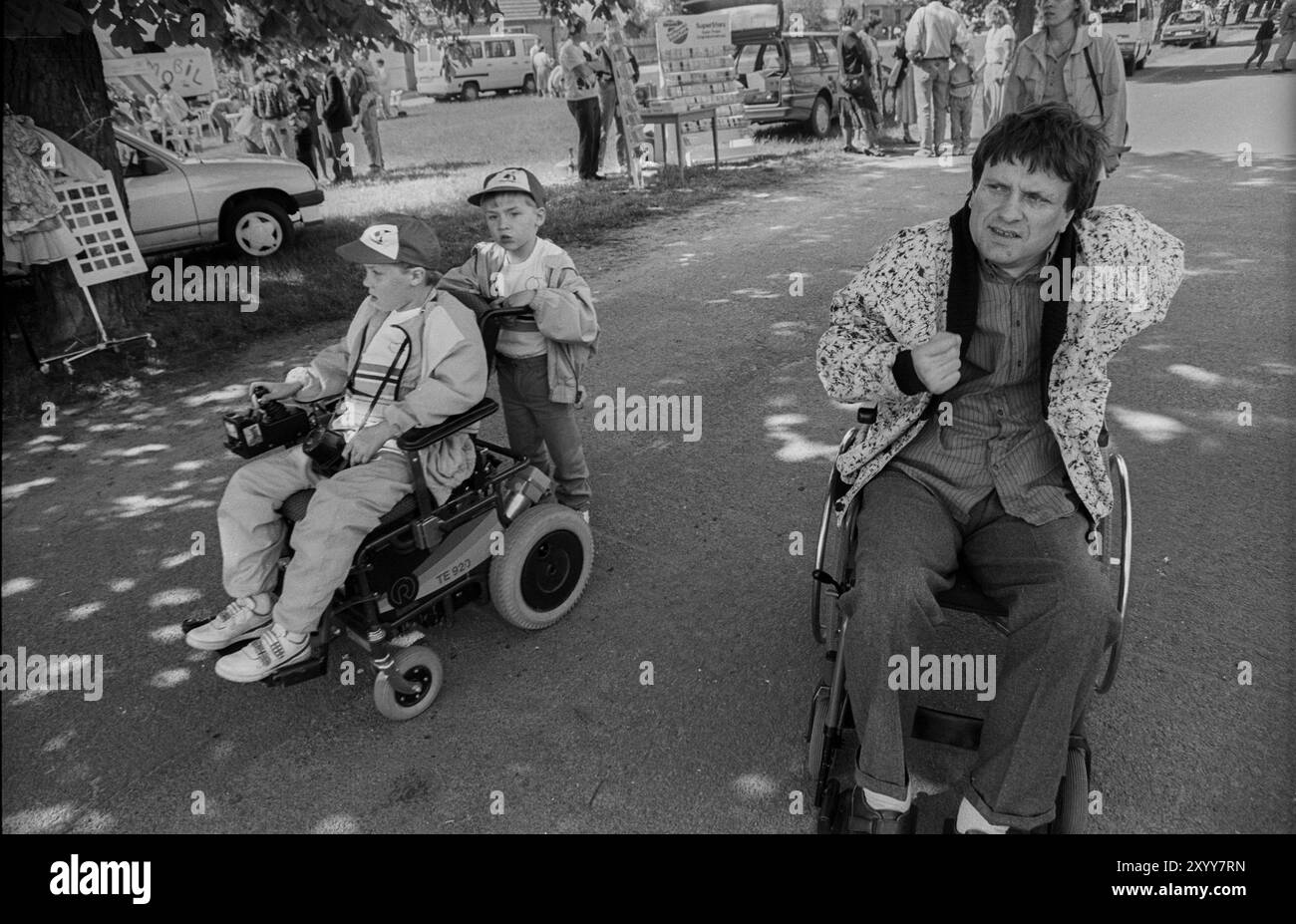 Germania, Mark Zwuschen, 01.06.1991, Seyfert, Ilja, Presidente dell'Associazione di Berlino per i disabili, membro del Bundestag PDS, cerimonia di apertura Foto Stock