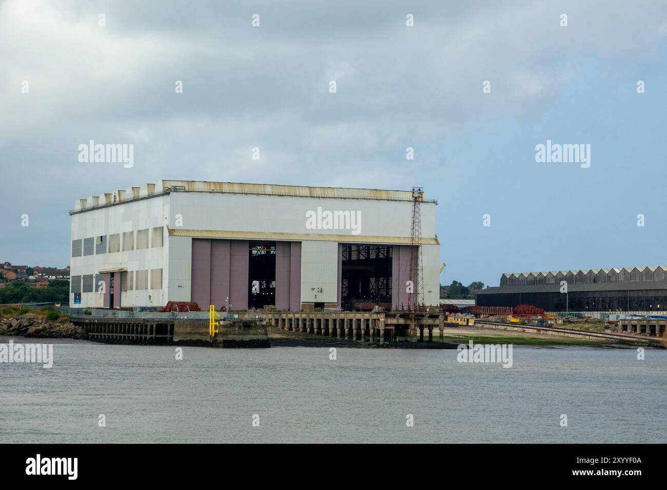 Cammell Laird, sala delle costruzioni Foto Stock