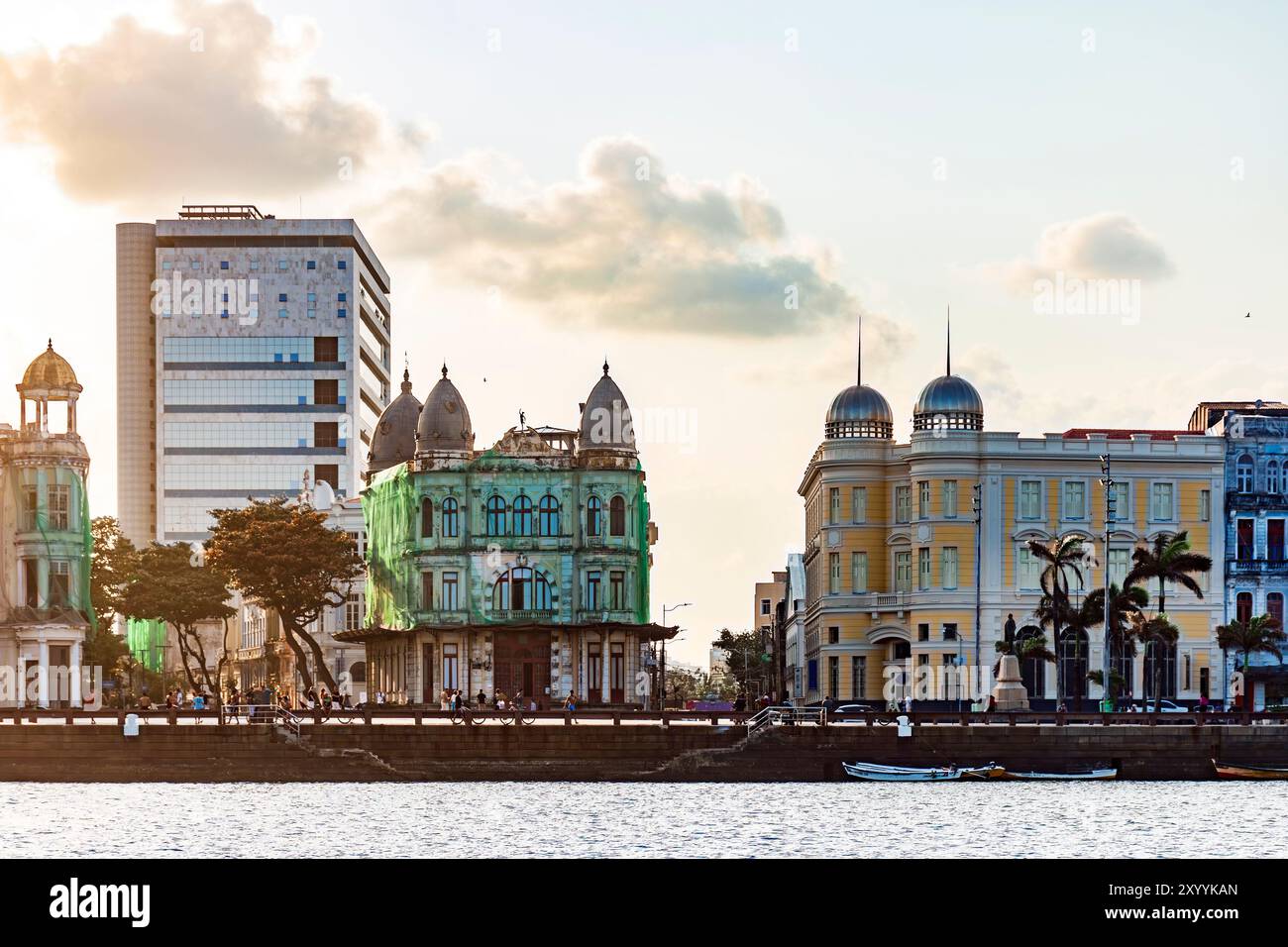 Piazza del segno zero dove la città di Recife nello stato di Pernambuco ebbe il suo inizio Foto Stock