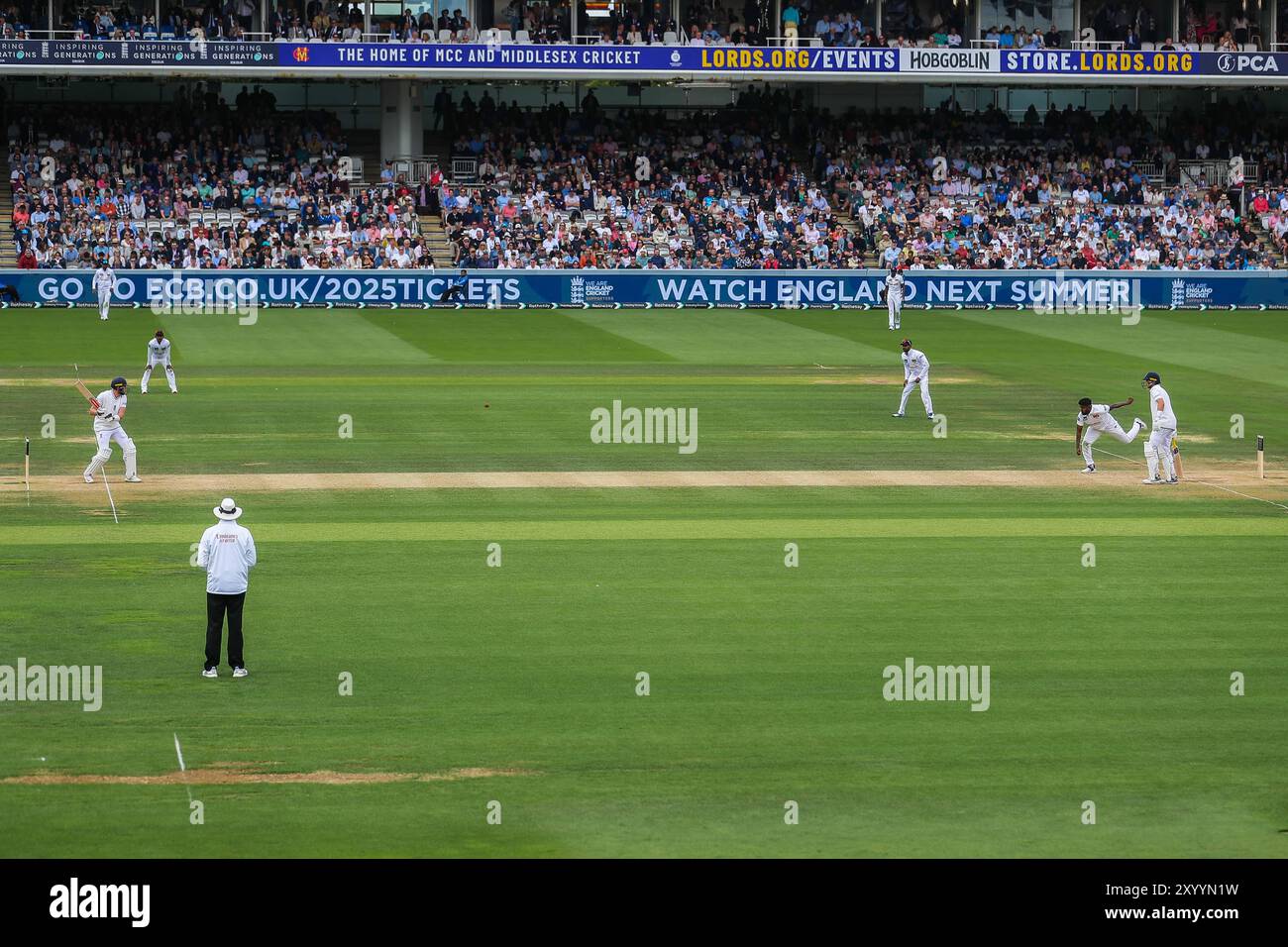 Durante Inghilterra contro Sri Lanka 2nd Rothesay test Match Day 3 a Lords, Londra, Regno Unito, 31 agosto 2024 (foto di Izzy Poles/News Images) Foto Stock