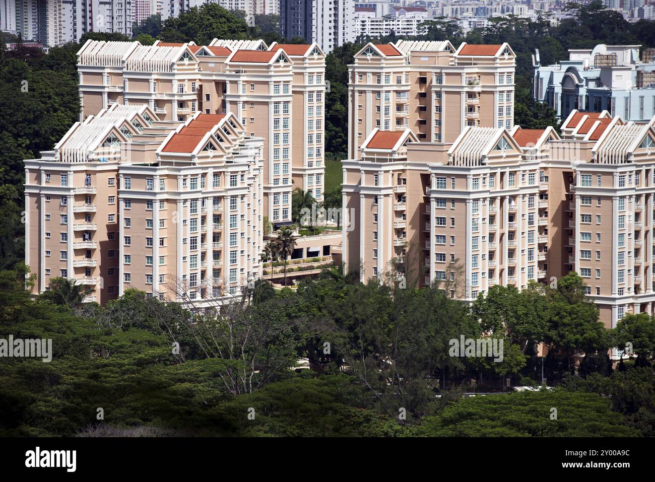 Appartamenti moderni a Singapore Foto Stock