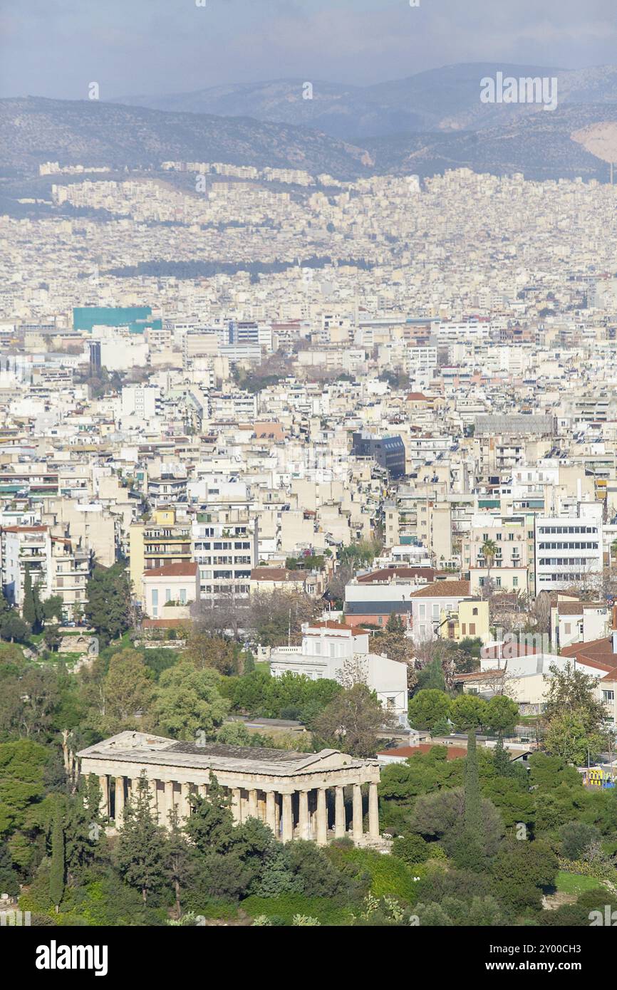 Tempio di Efesto ad Atene Foto Stock
