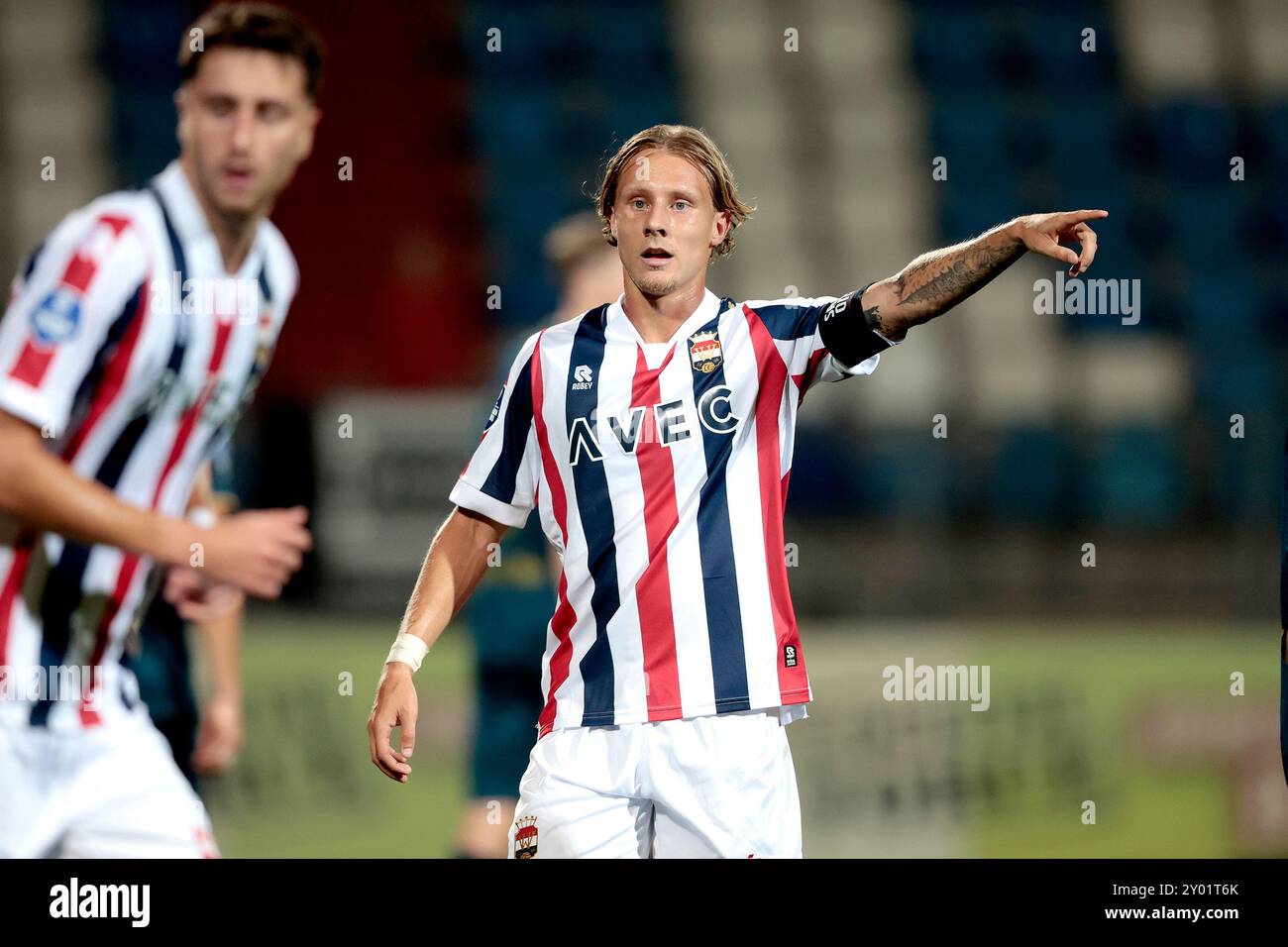 TILBURG - Jesse Bosch di Willem II durante la partita olandese Eredivisie tra Willem II e Sparta Rotterdam allo stadio Koning Willem II il 31 agosto 2024 a Tilburg, Paesi Bassi. ANP JEROEN PUTMANS Foto Stock