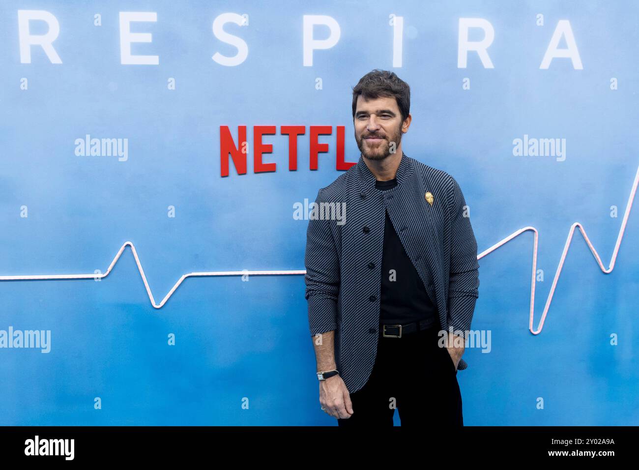 Alfonso Bassave partecipa al Photocall "respiro" al Cine Callao di Madrid. Foto Stock