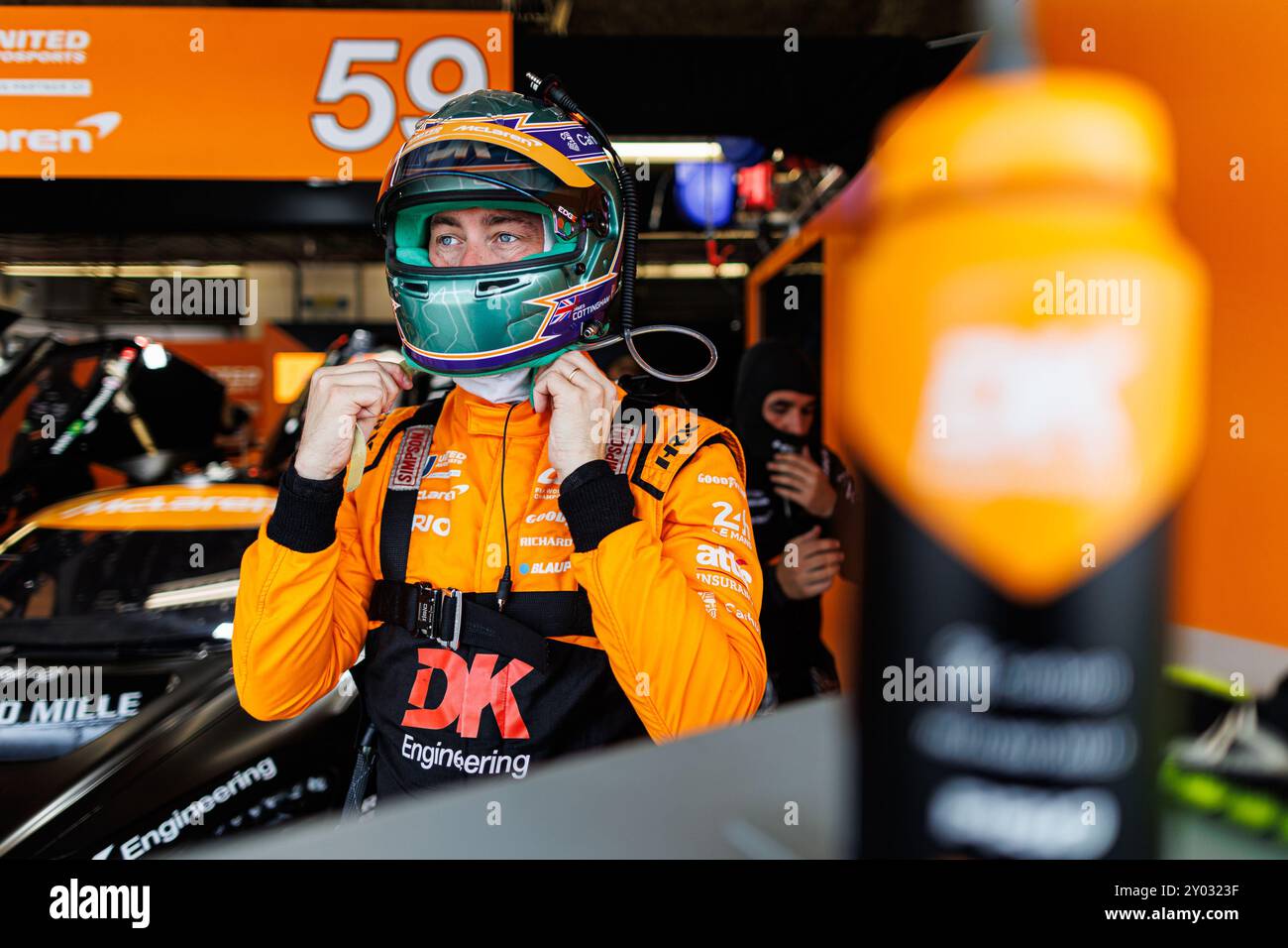 COTTINGHAM James (gbr), United Autosports, McLaren 720S GT3 Evo, ritratto durante il Lone Star le Mans 2024, 6° round del FIA World Endurance Championship 2024, dal 30 agosto al 1° settembre 2024 sul circuito delle Americhe ad Austin, Texas, Stati Uniti d'America - Photo Clément Luck/DPPI Credit: DPPI Media/Alamy Live News Foto Stock