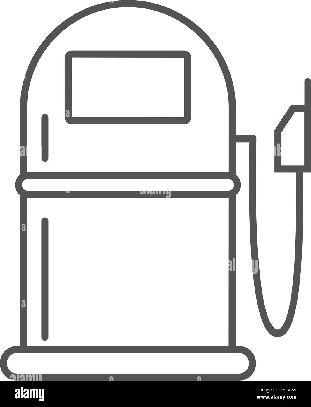 Icona della stazione diagnostica del veicolo nella linea dell'officina automatica Illustrazione Vettoriale