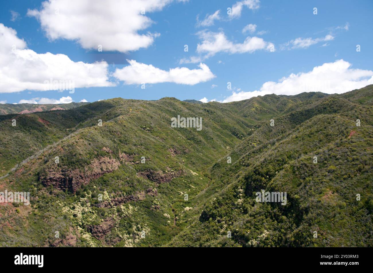 Kauai Hawaii dall'alto Foto Stock