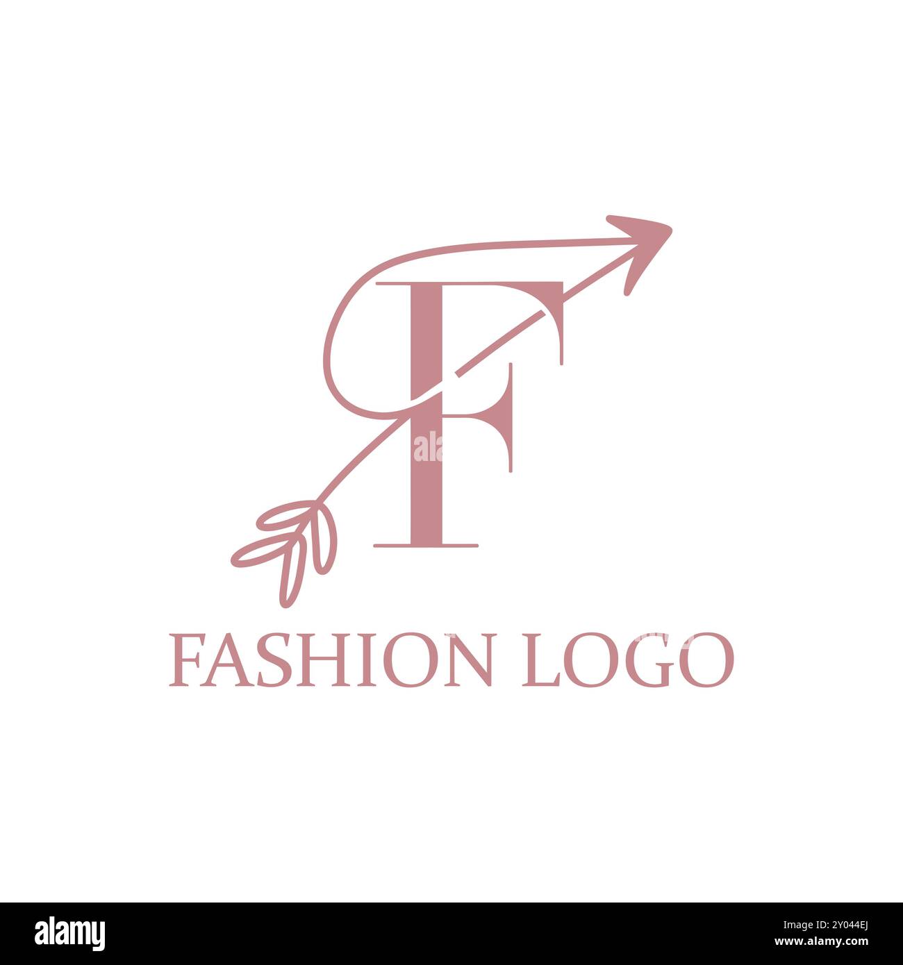 Logo Fashion, Logo F Letter, Moda moderna, Logo elegante, marchio Fashion, linea di abbigliamento, monogramma F, logo minimalista, design elegante, logo F, moda Illustrazione Vettoriale