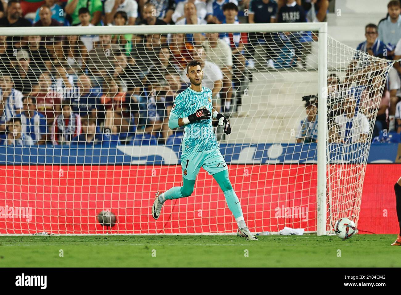 Leganes, Spagna. 31 agosto 2024. Dominik Greif (Mallorca) calcio: Partita spagnola "la Liga EA Sports" tra CD Leganes 0-1 RCD Mallorca all'Estadio Municipal de Butarque di Leganes, Spagna. Crediti: Mutsu Kawamori/AFLO/Alamy Live News Foto Stock