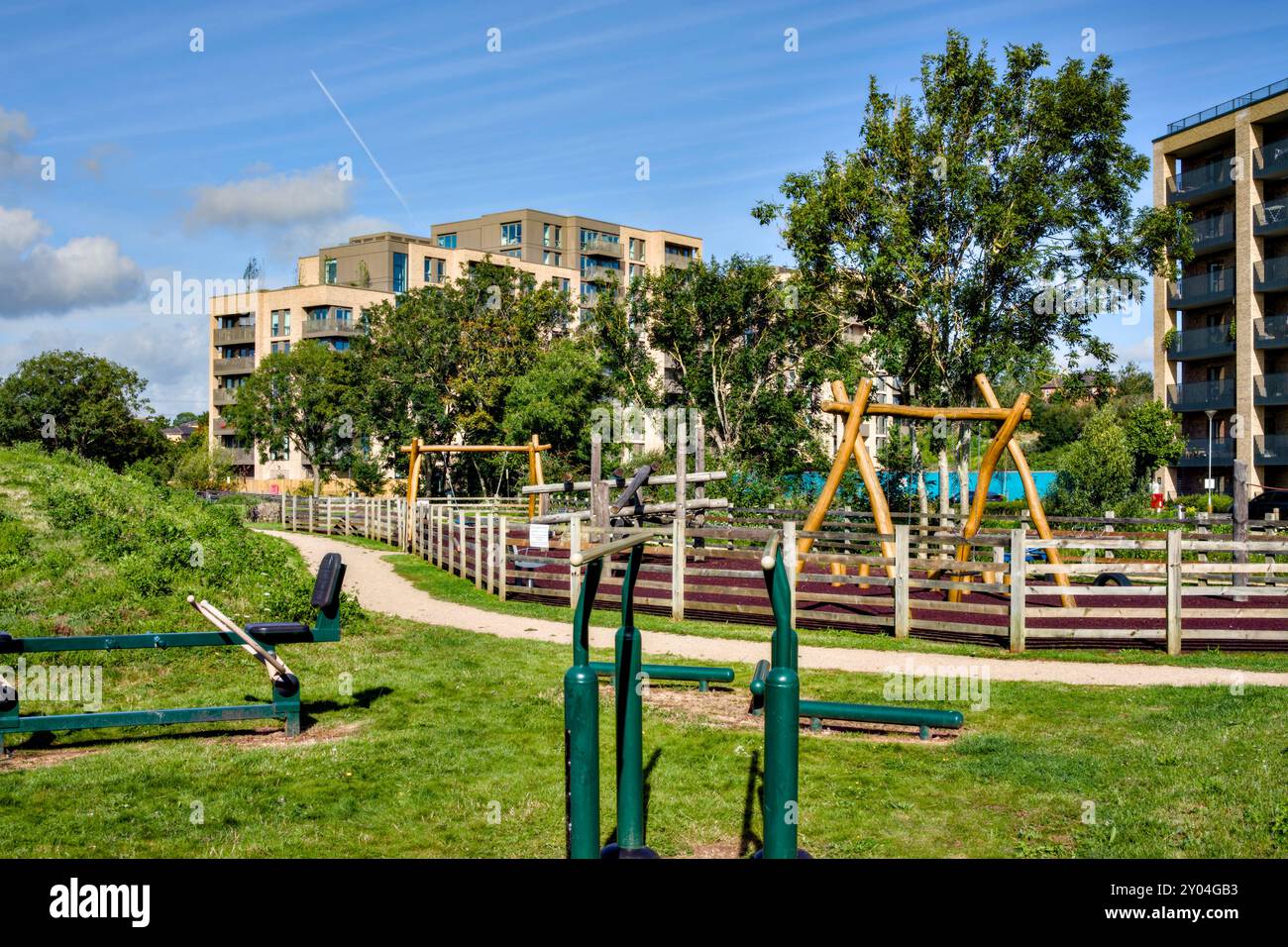 Watford Riverwell Housing Development, Watford, Hertfordshire, Inghilterra, Regno Unito Foto Stock