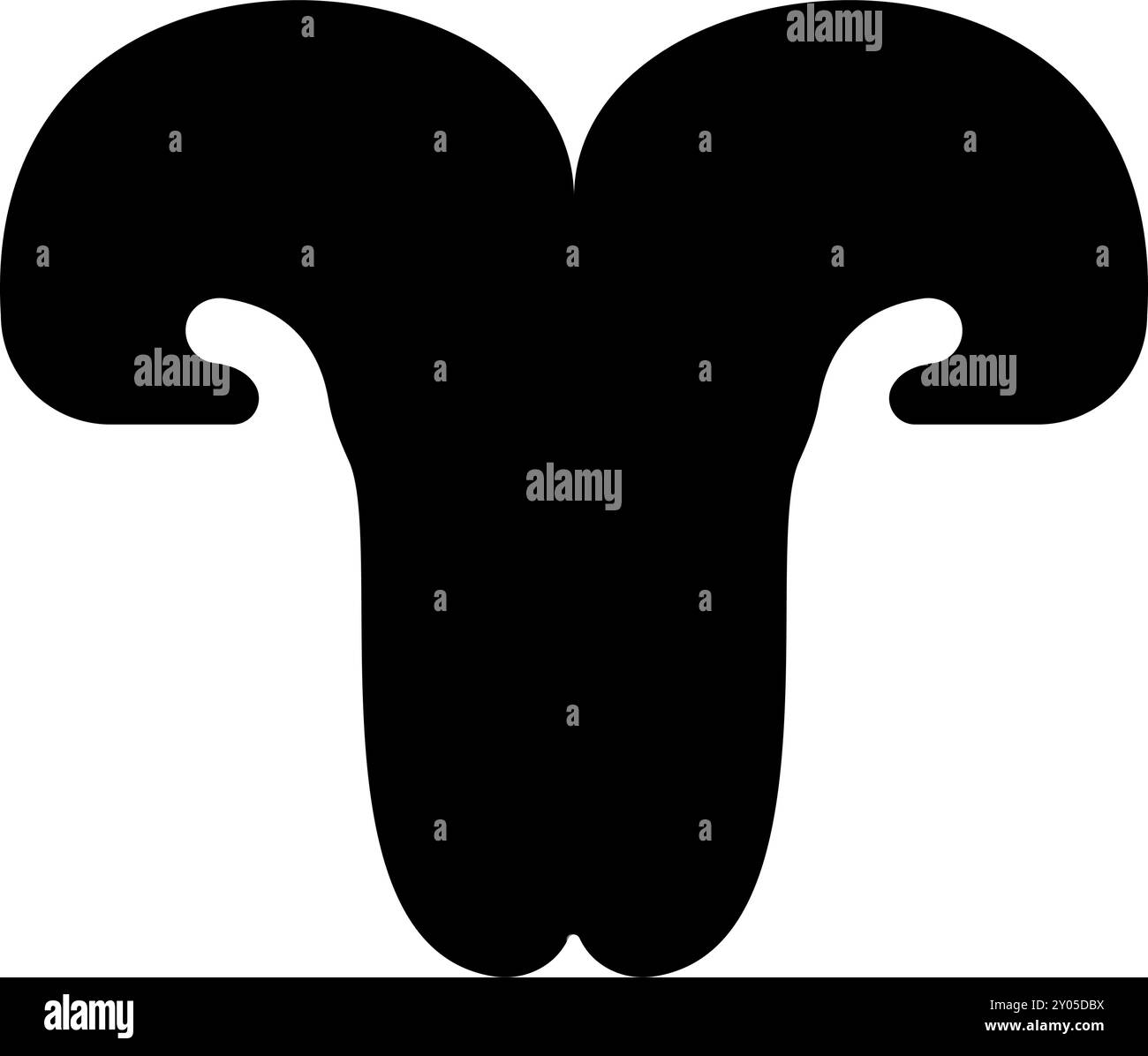 Cat's nose Cat PET, icona veterinaria, immagine vettoriale di colore nero, stile piatto semplice Illustrazione Vettoriale