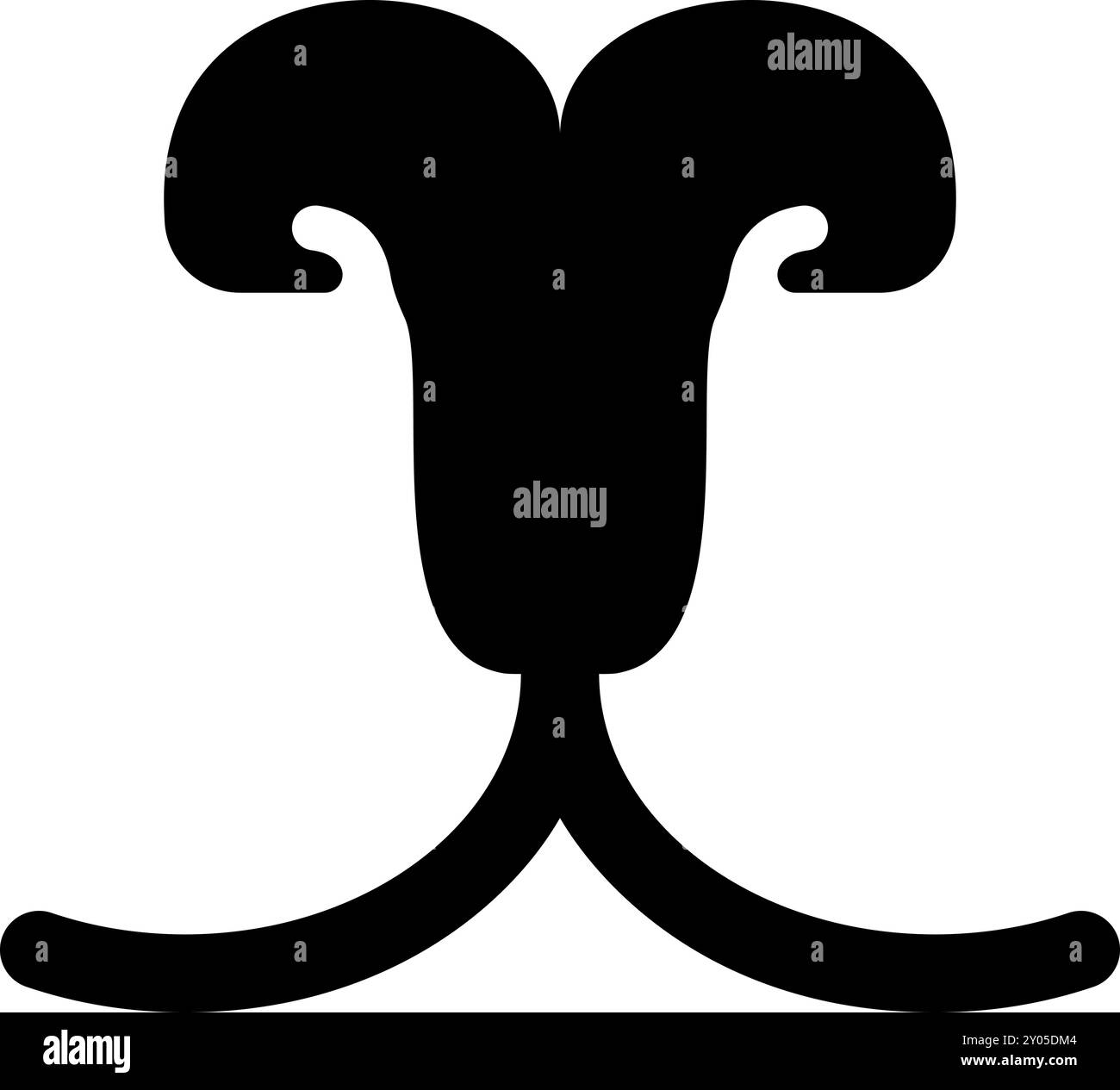 Cat's nose mouth Cat PET Concept icona veterinaria colore nero immagine vettoriale stile piatto semplice Illustrazione Vettoriale