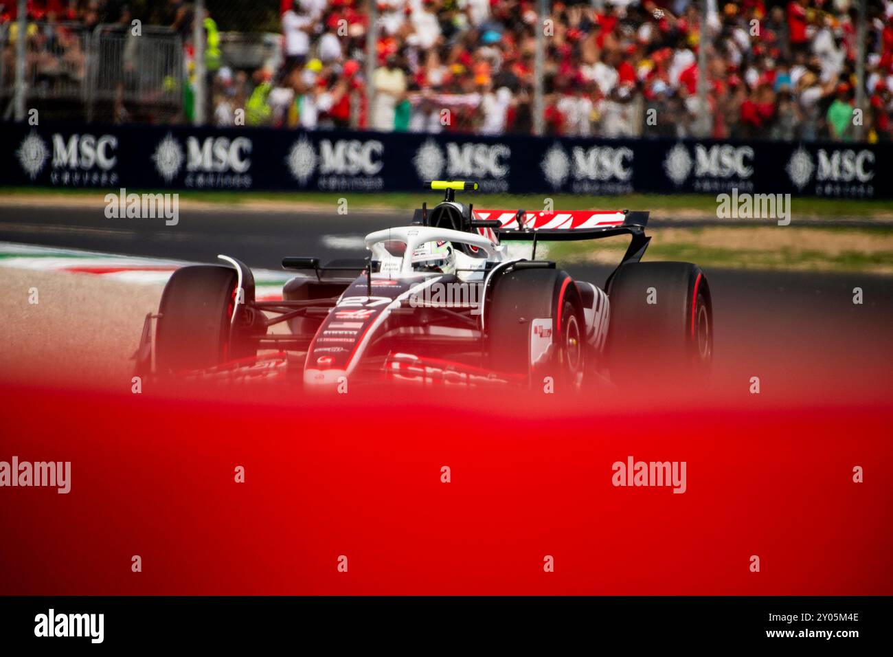 Monza, Italia - 21 giu 2024:, #27 Nico Hulkenberg (GER, HAAS), sabato prove libere davanti alle qualifiche del GP d'Italia di F1 Foto Stock
