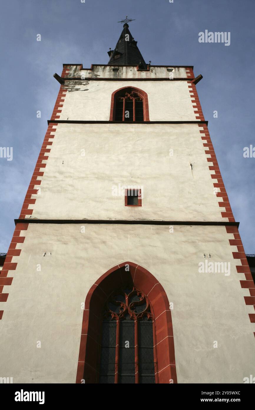 Chiesa parrocchiale di St Goar sul Reno Foto Stock