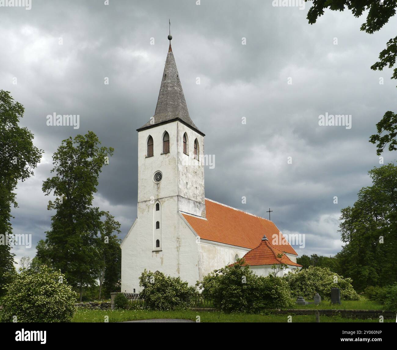 Chiesa evangelica luterana a Puehalepa Foto Stock