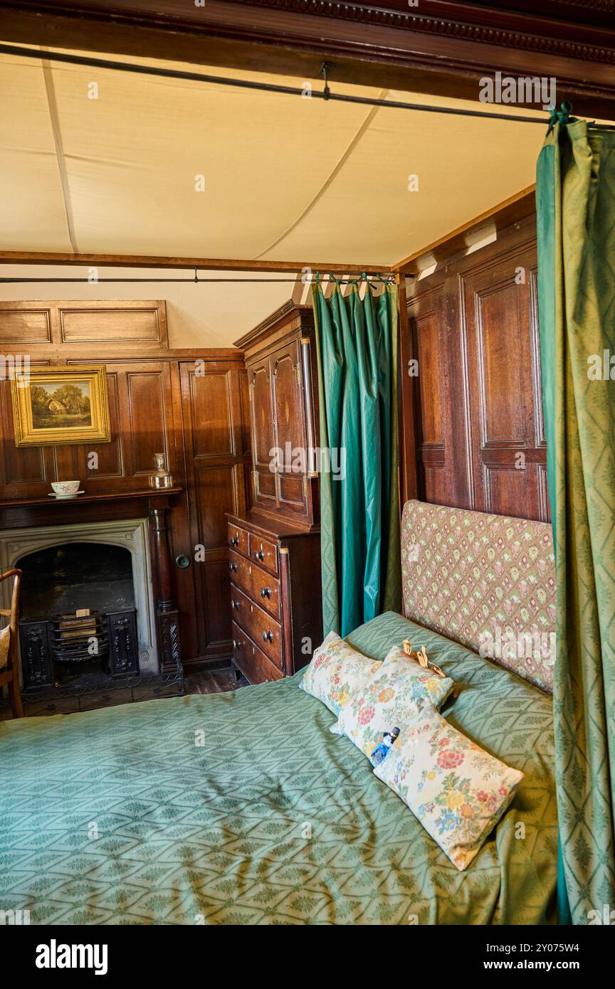 Shibden Hall, West Yorkshire, ex casa di 'Gentleman Jack'Anne Lister. La Oak Room Foto Stock