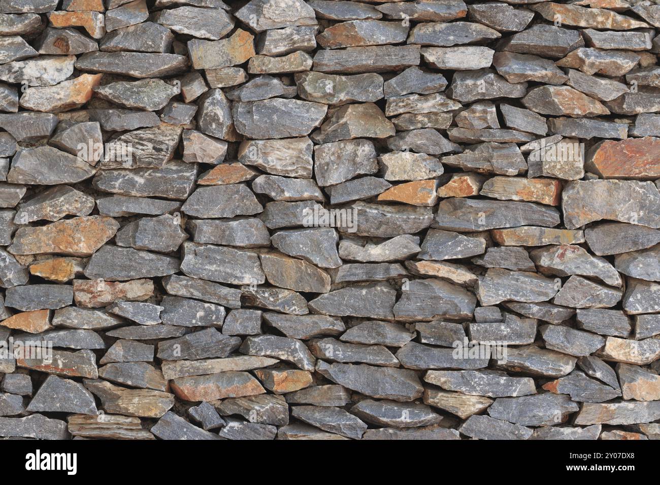 Struttura di stile moderno, superficie in vera pietra con cemento Foto Stock