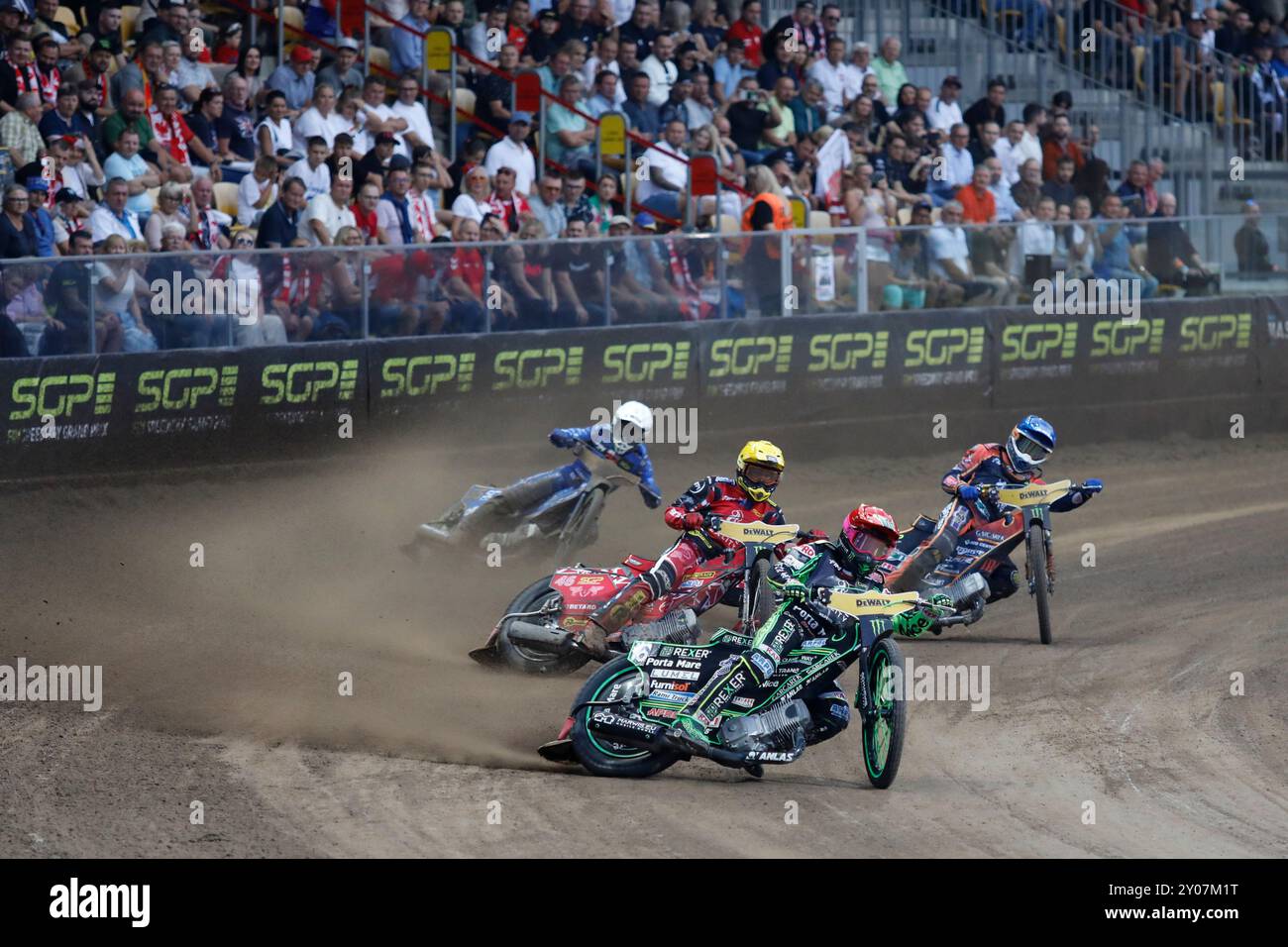 Wroclaw, Polonia, 31 agosto 2024. 2024 DeWalt FIM Speedway GP di Polonia - Breslavia allo Stadio Olimpico. Nella foto: Patryk Dudek (POL) © Piotr Zajac/Alamy Live News Foto Stock